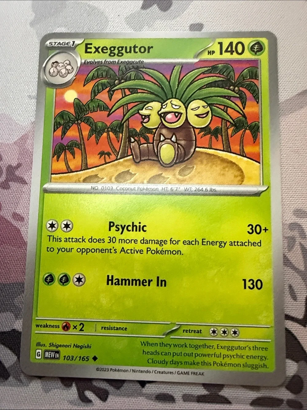 Exeggcute & Exeggutor Evolution Lot | 5 Pokémon Cards | ✨5/$25✨